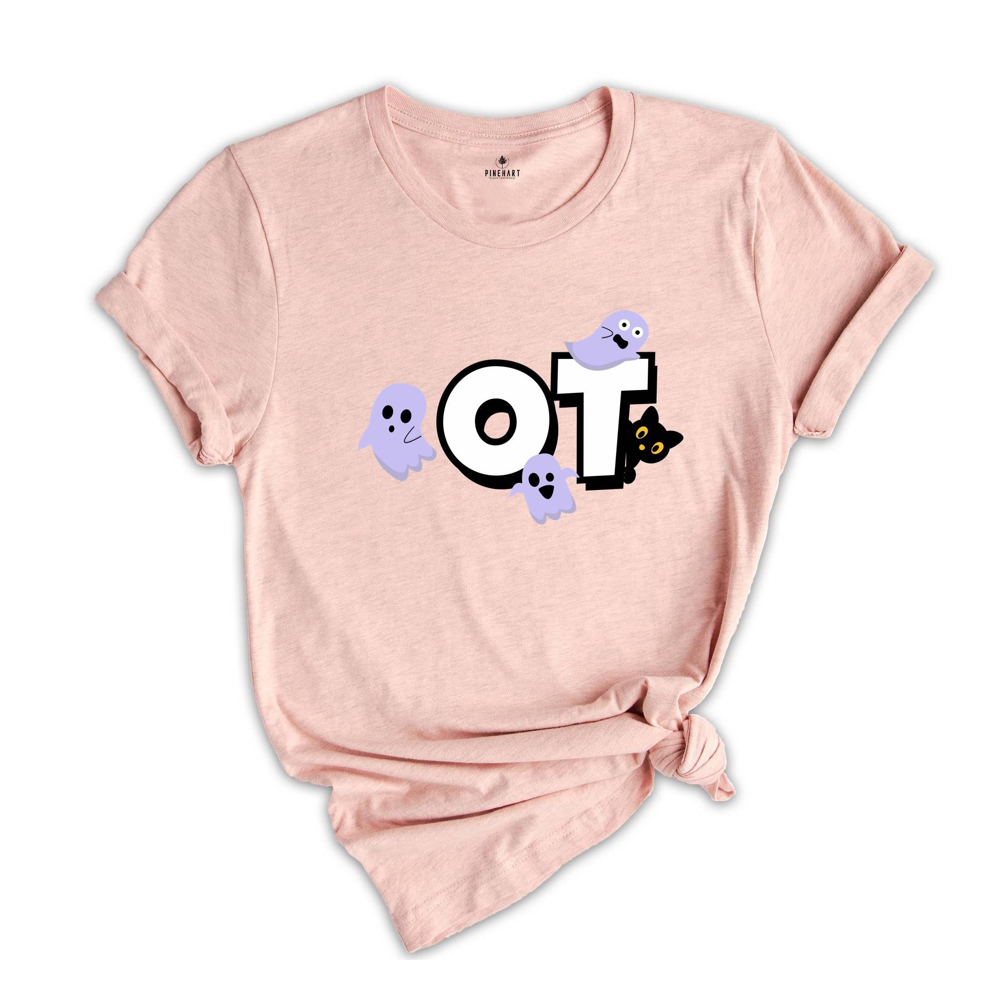 Occuaptional Therapy Halloween Shirt, Halloween OT Shirt, Spooky Occupational Therapist Shirt, Occupational Therapy Ghost Tshirt