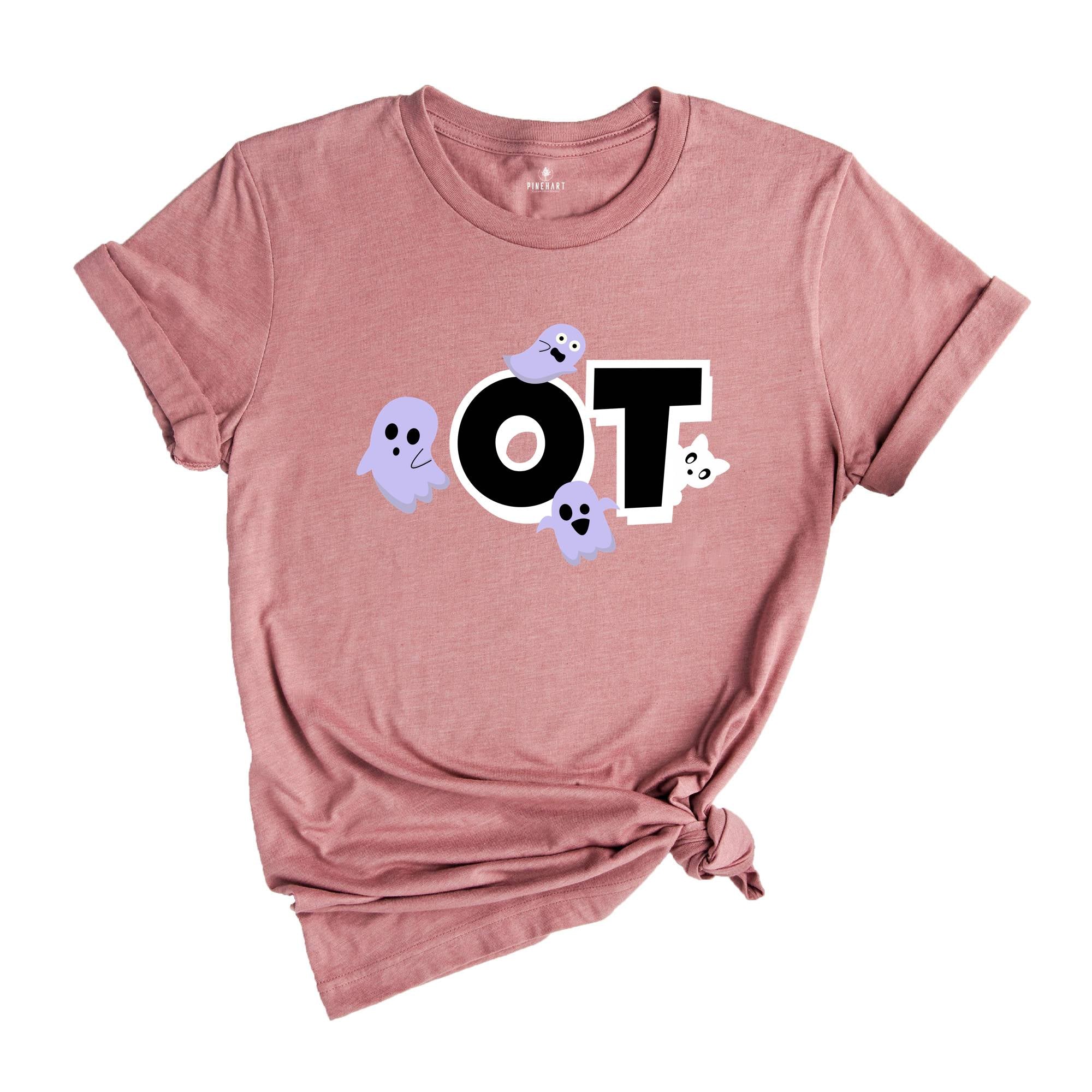 Occuaptional Therapy Halloween Shirt, Halloween OT Shirt, Spooky Occupational Therapist Shirt, Occupational Therapy Ghost Tshirt