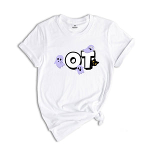 Occuaptional Therapy Halloween Shirt, Halloween OT Shirt, Spooky Occupational Therapist Shirt, Occupational Therapy Ghost Tshirt