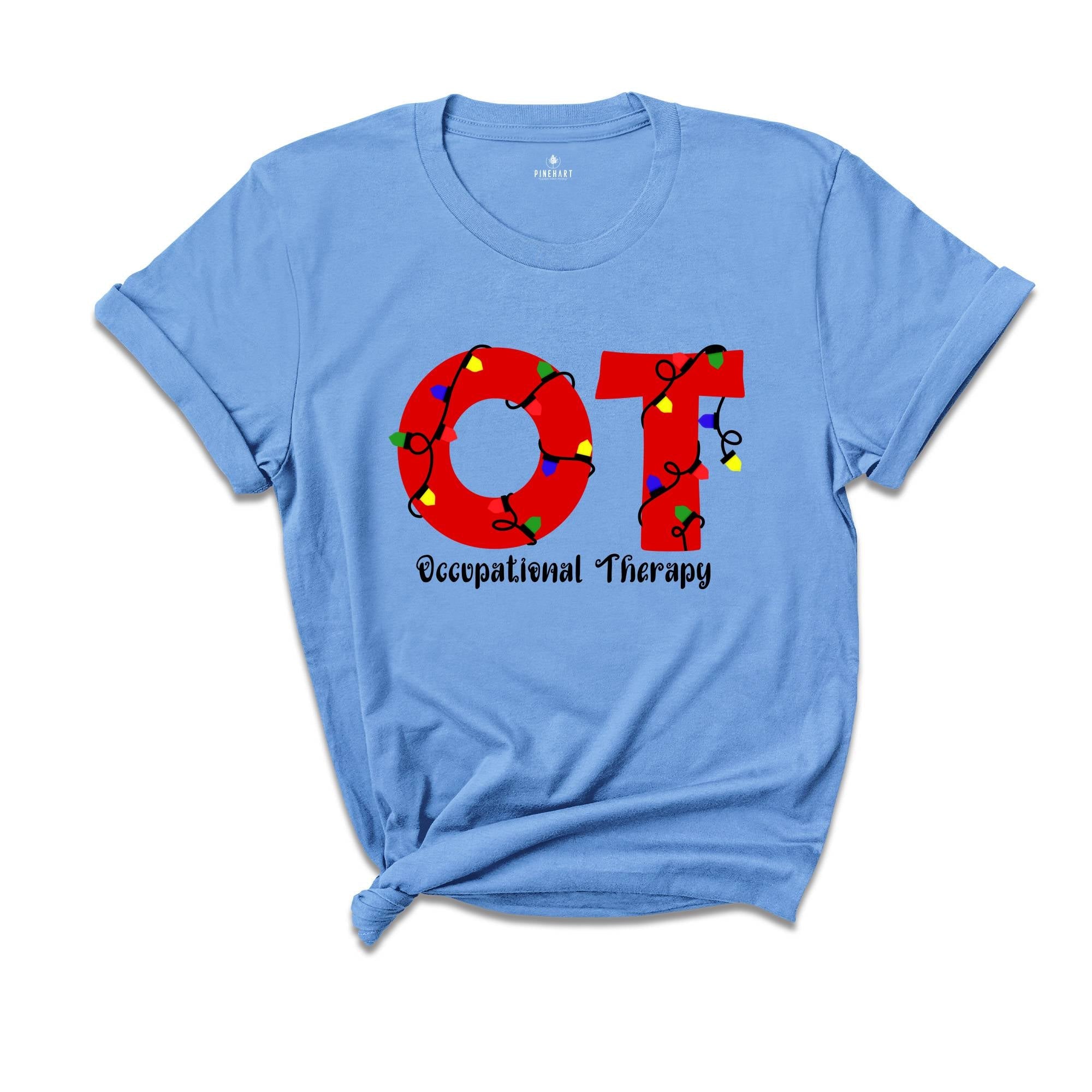 Occupational Therapy Christmas Shirt, OT Christmas T-Shirt, Santa's Favorite Occupational Therapist Tee, OT Christmas Gifts
