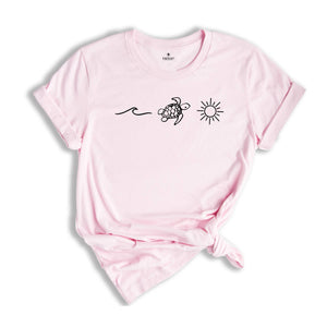 Ocean Turtle Sun Summer Shirt, Beach Bum Shirt, Beach Shirt, Sea Shirt, Summer Shirt, Cute Mom Shirt, Sun Shirt, Mama Shirt
