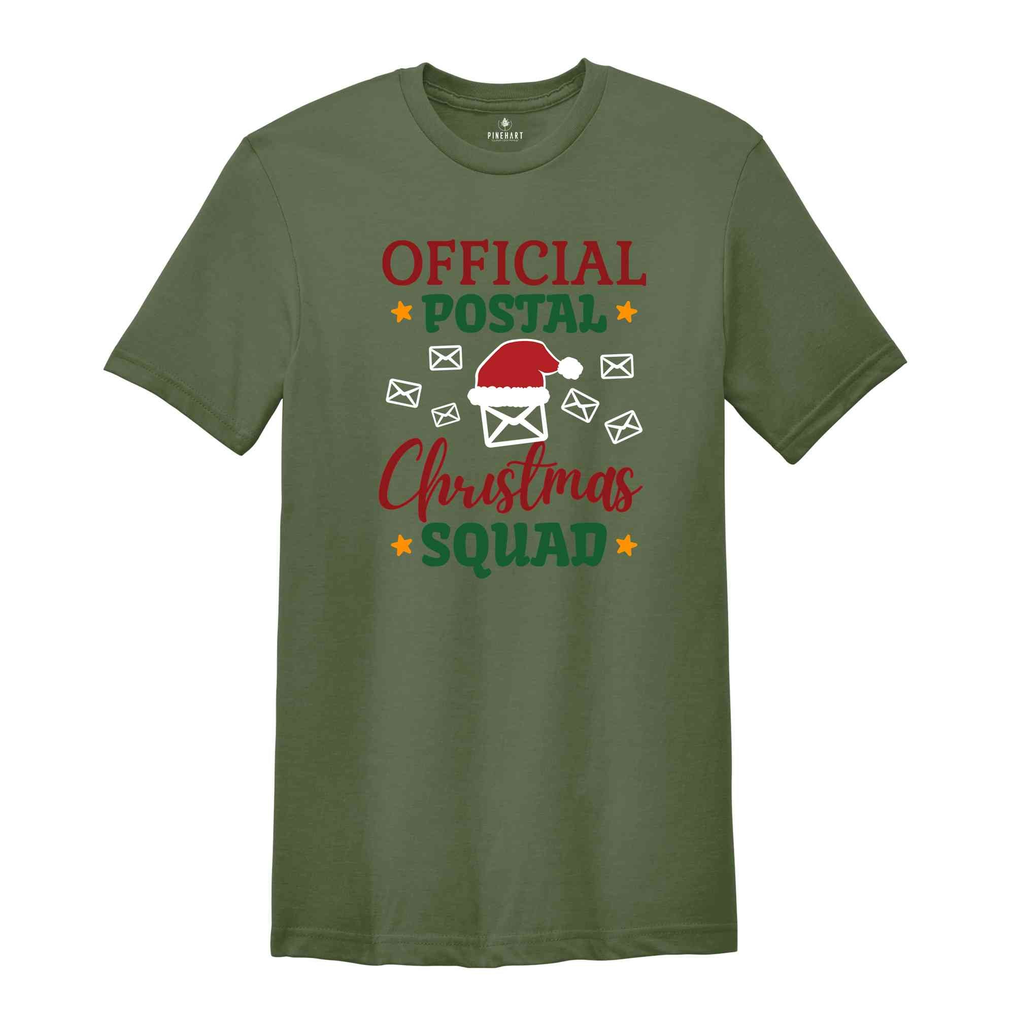 Official Christmas Postal Crew, Holiday Worker Shirt