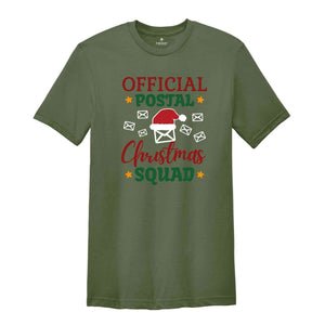 Official Christmas Postal Crew, Holiday Worker Shirt