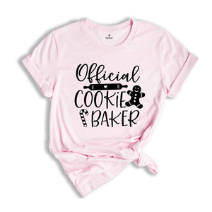 Official Cookie Tester Official Cookie Baker Shirt, Christmas Shirt, Funny Cookie Shirt, Christmas Gift, Holiday T Shirt, Xmas Matching Tee