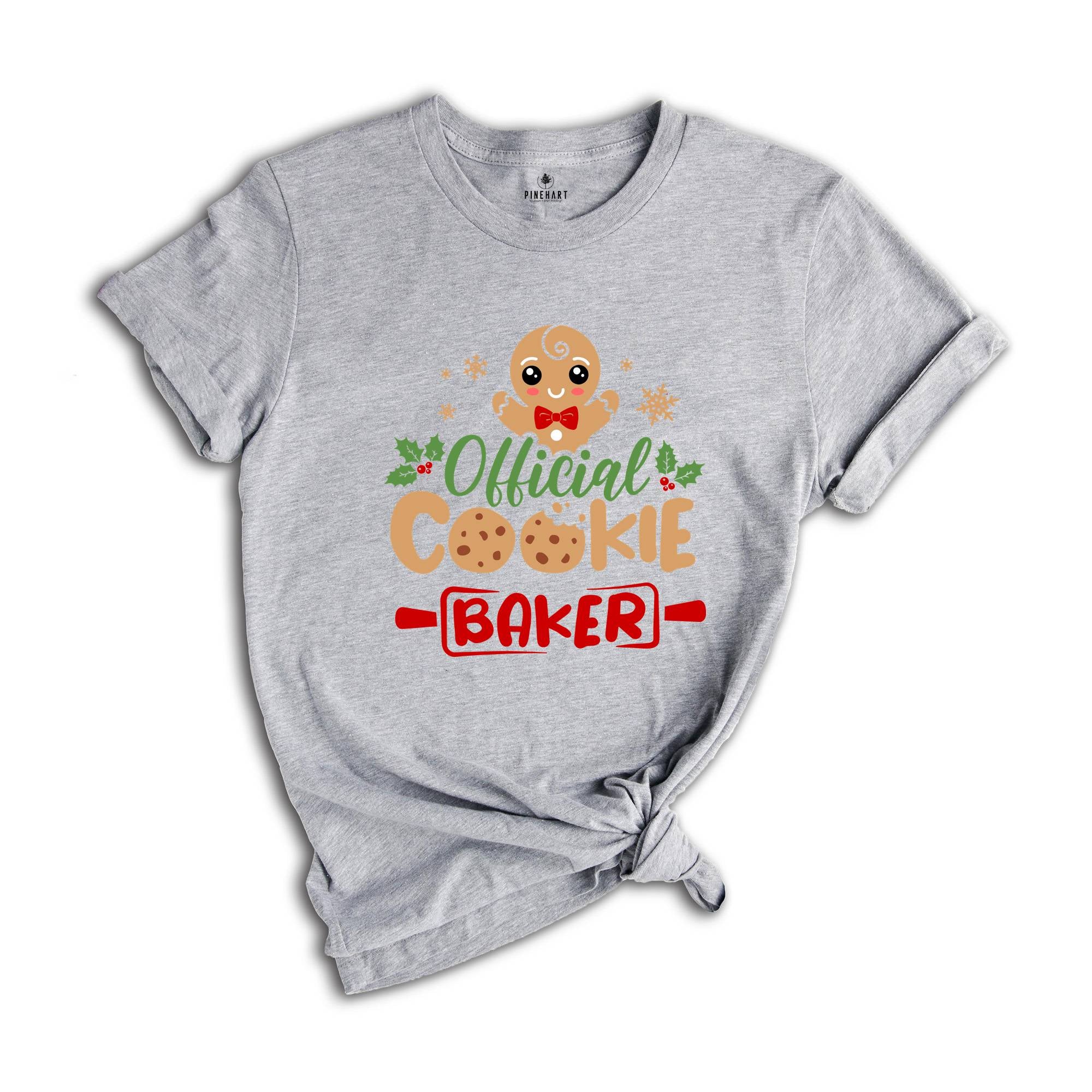 Official Cookie Tester Official Cookie Baker Shirt, Funny Cookie T-Shirt, Christmas Gift, Holiday Gift, Xmas Matching Tee