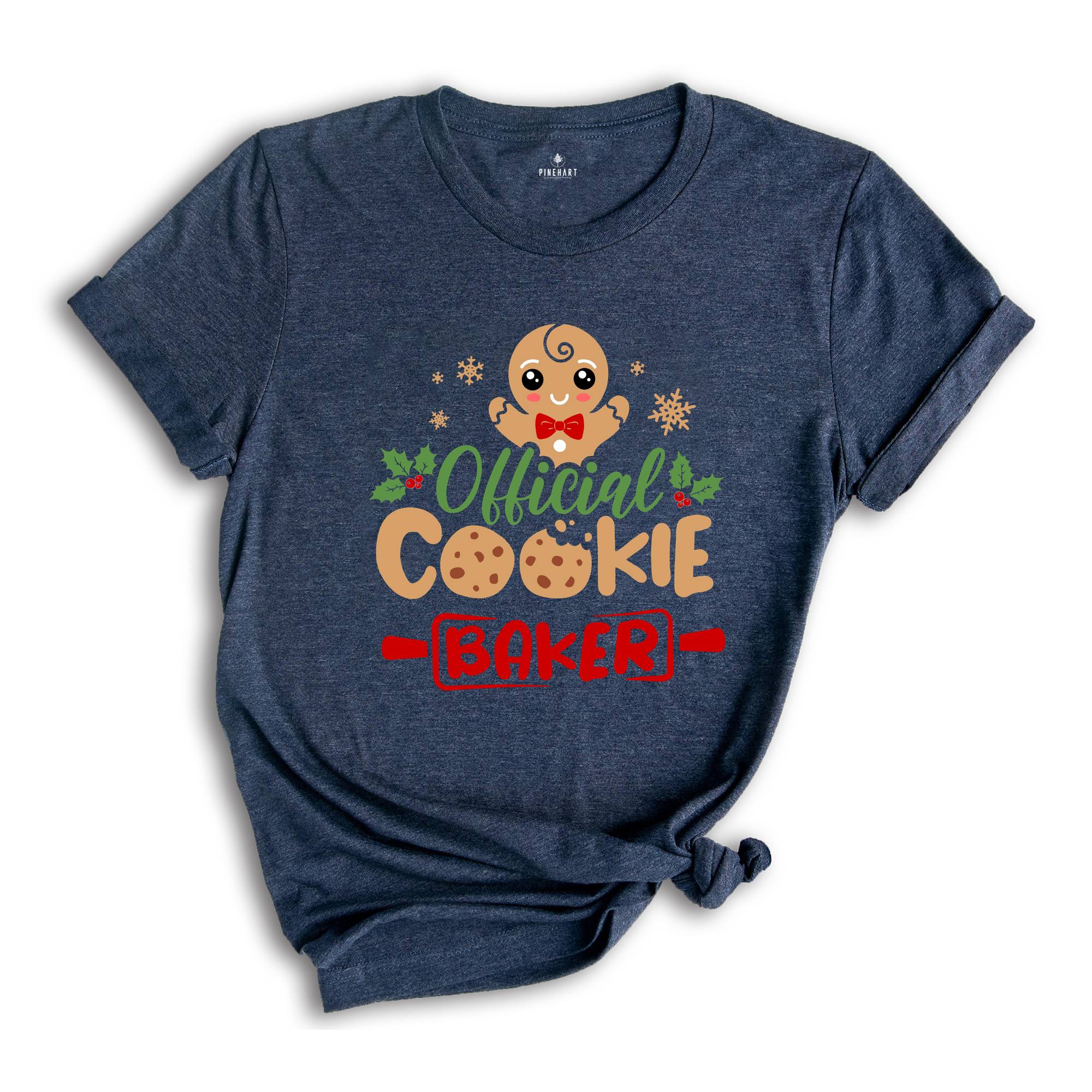 Official Cookie Tester Official Cookie Baker Shirt, Funny Cookie T-Shirt, Christmas Gift, Holiday Gift, Xmas Matching Tee