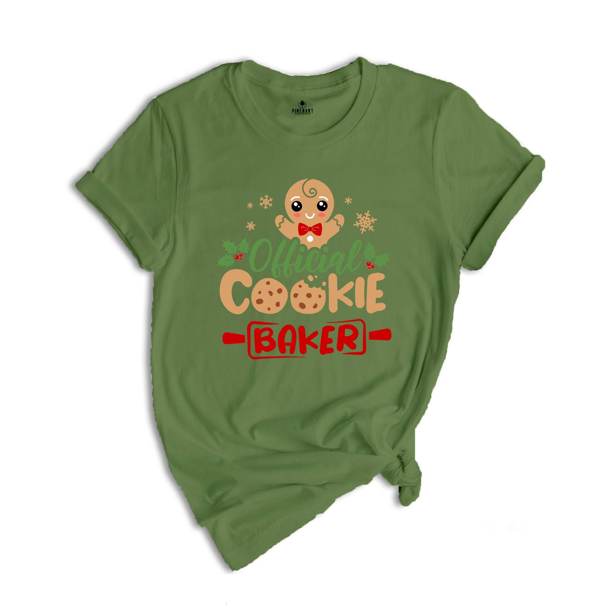 Official Cookie Tester Official Cookie Baker Shirt, Funny Cookie T-Shirt, Christmas Gift, Holiday Gift, Xmas Matching Tee