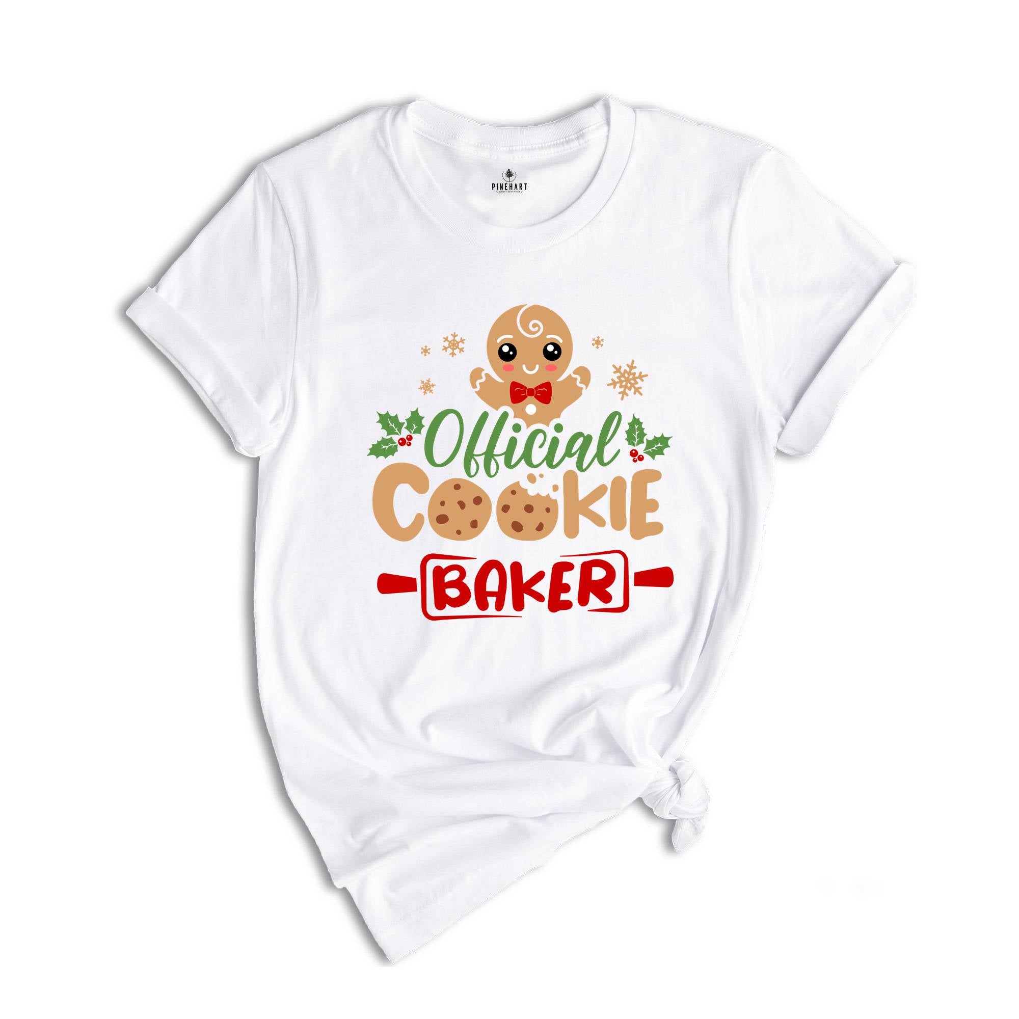 Official Cookie Tester Official Cookie Baker Shirt, Funny Cookie T-Shirt, Christmas Gift, Holiday Gift, Xmas Matching Tee