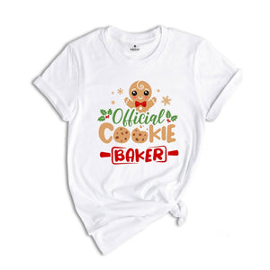 Official Cookie Tester Official Cookie Baker Shirt, Funny Cookie T-Shirt, Christmas Gift, Holiday Gift, Xmas Matching Tee