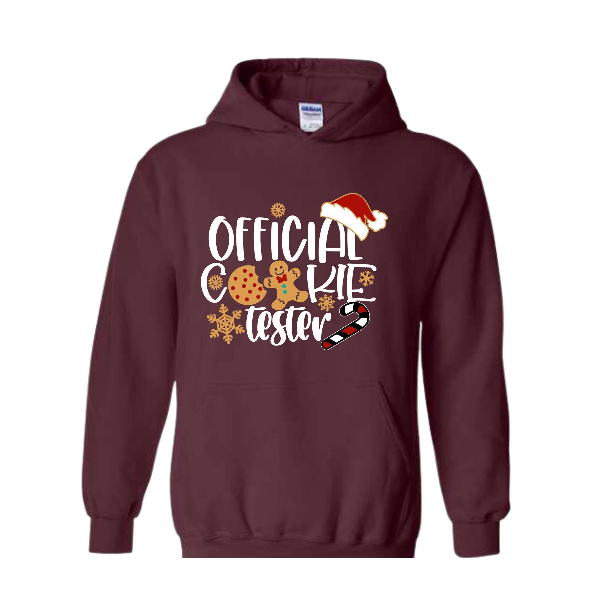 Official Cookie Tester Hoodie, Gingerbread Hoodie, Funny Christmas Hoodie, Official Cookie Baker Hoodie