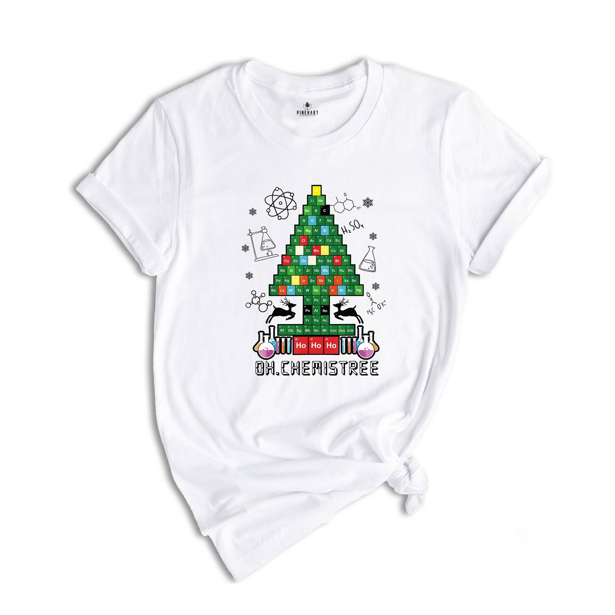 Oh Chemistree Christmas Shirt, Periodic Table T-Shirt, Chemistry Teacher Shirt, Funny Science Shirt, Microbiology Shirt