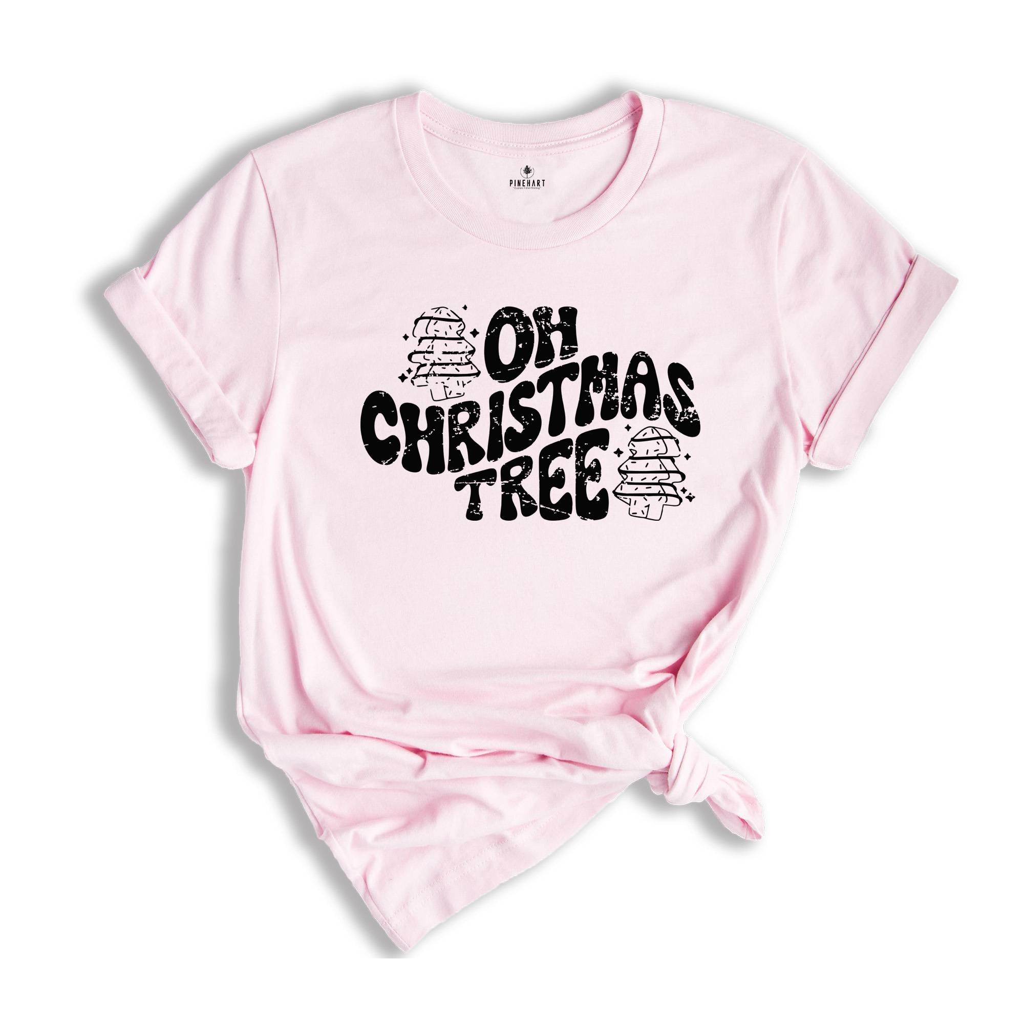 Oh Christmas Tree Shirt, Christmas Vibes T-Shirt, Christmas Tree Cake, Holiday Apparel, Xmas Cookies Shirt, Xmas Cake Tree Tee