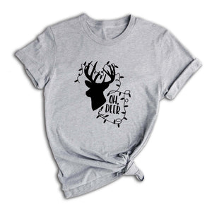 Oh Deer Shirt, Christmas Deer Lit Shirt, Christmas Tee, Christmas 2025 Shirt, Holiday Gift, Christmas Shirt, Christmas Sweater