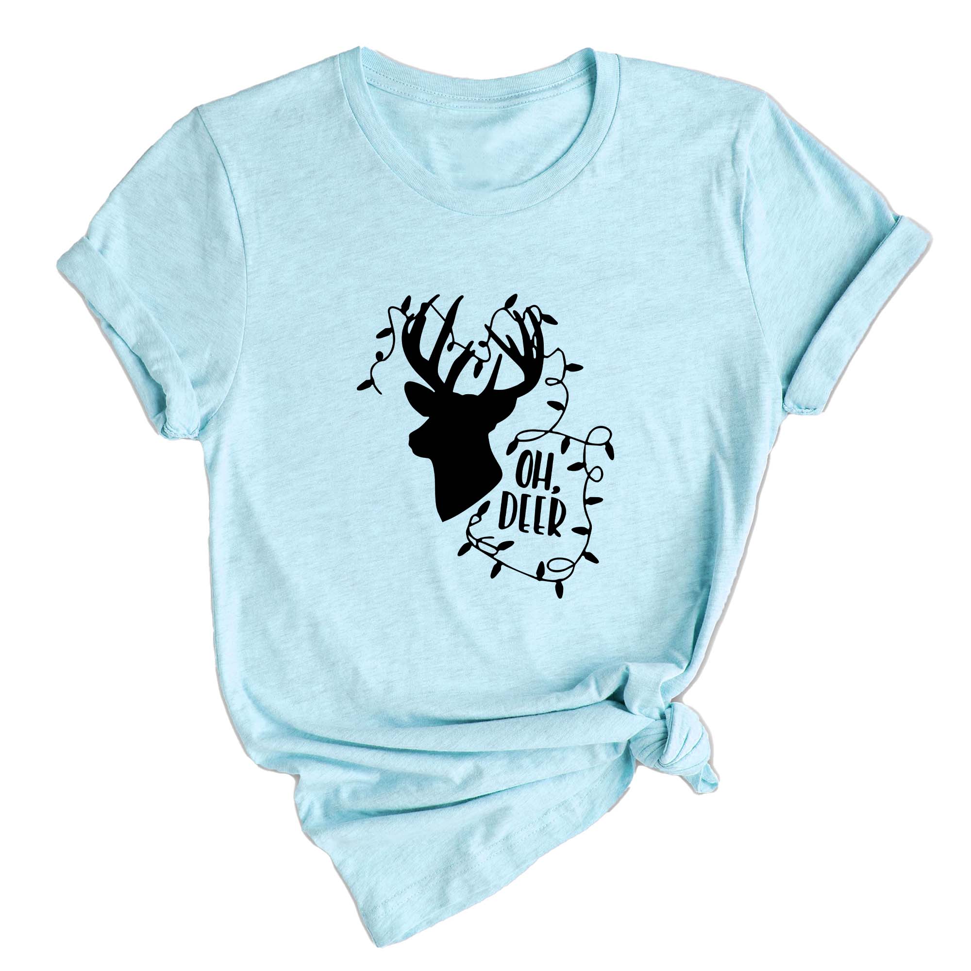 Oh Deer Shirt, Christmas Deer Lit Shirt, Christmas Tee, Christmas 2025 Shirt, Holiday Gift, Christmas Shirt, Christmas Sweater