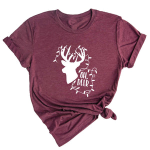 Oh Deer Shirt, Christmas Deer Lit Shirt, Christmas Tee, Christmas 2025 Shirt, Holiday Gift, Christmas Shirt, Christmas Sweater