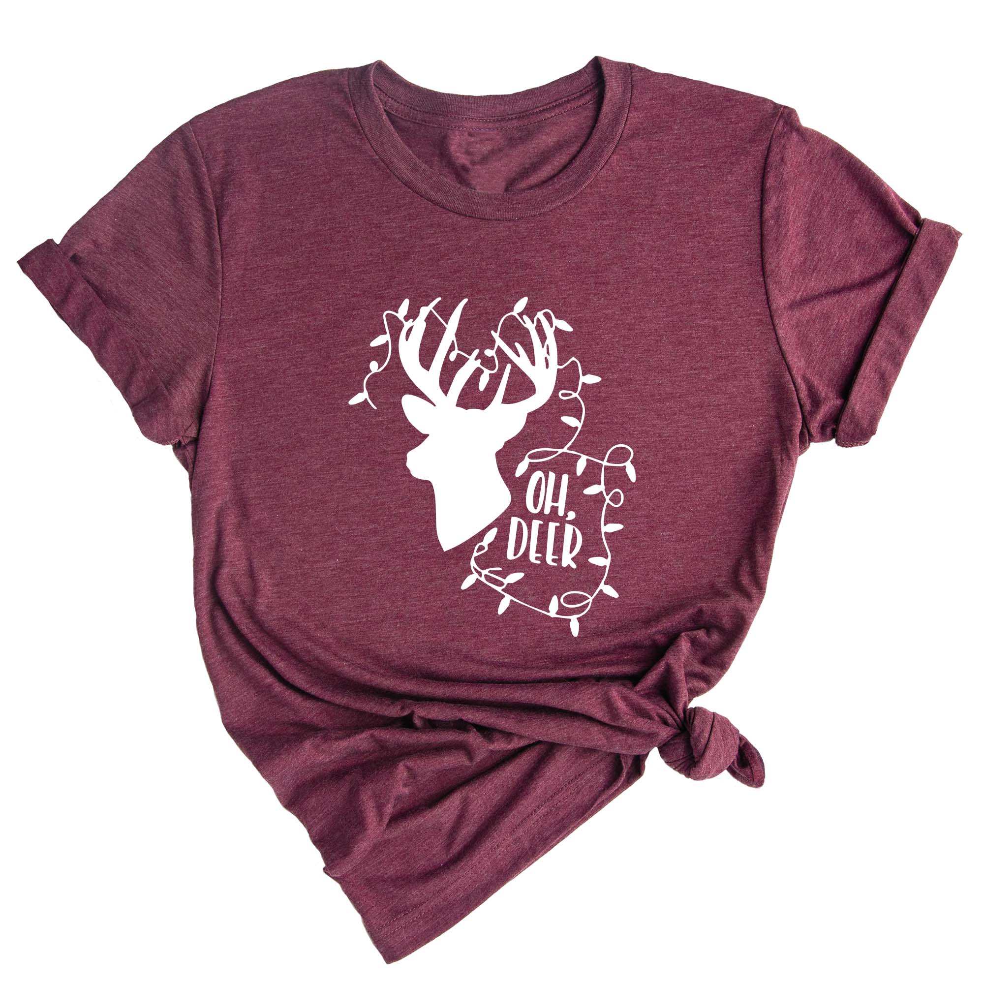 Oh Deer Shirt, Christmas Deer Lit Shirt, Christmas Tee, Christmas 2025 Shirt, Holiday Gift, Christmas Shirt, Christmas Sweater