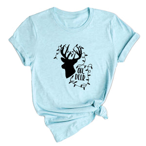Oh Deer Shirt, Christmas Deer Lit Shirt, Christmas Tee, Christmas 2025 Shirt, Holiday Gift, Christmas Shirt, Christmas Sweater
