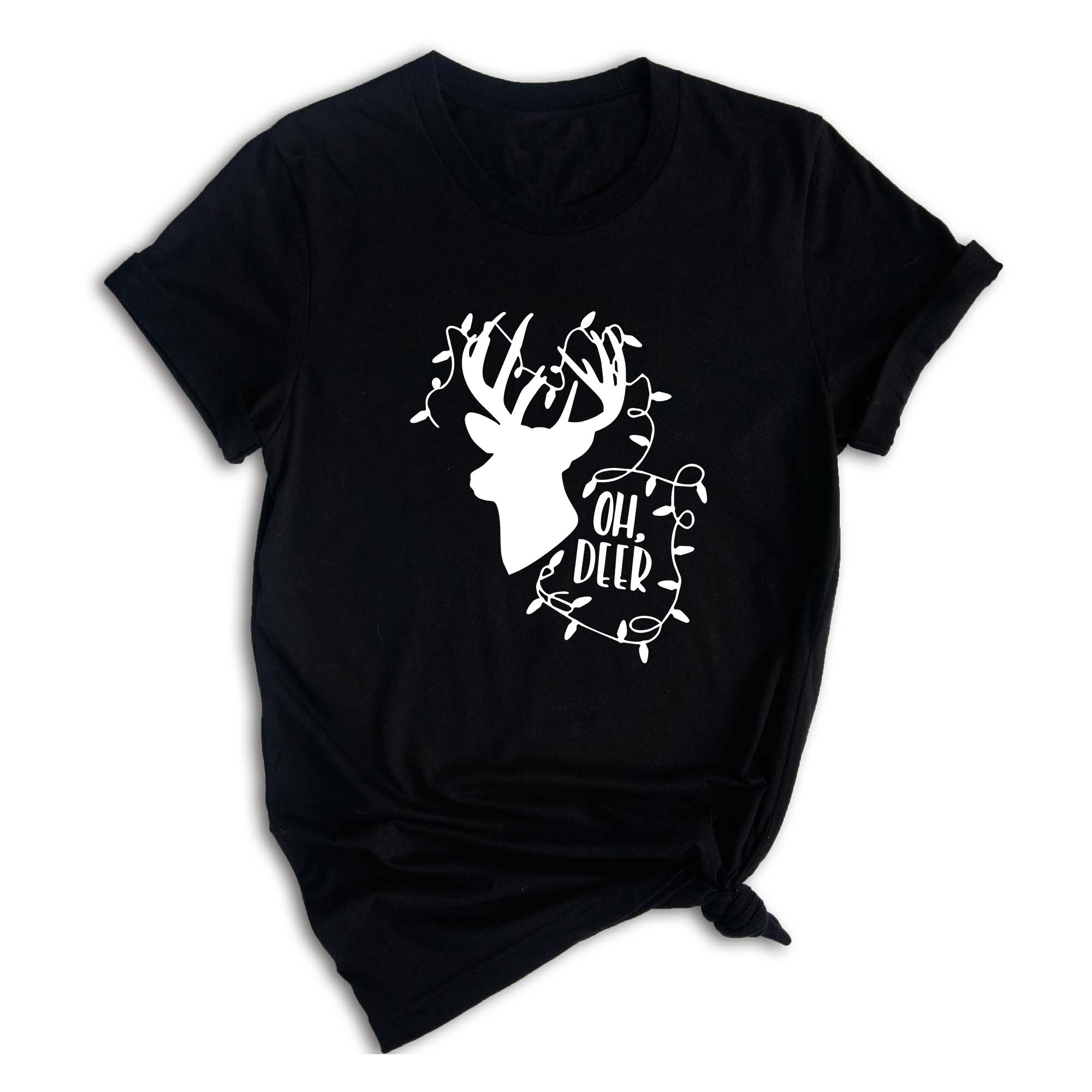 Oh Deer Shirt, Christmas Deer Lit Shirt, Christmas Tee, Christmas 2025 Shirt, Holiday Gift, Christmas Shirt, Christmas Sweater