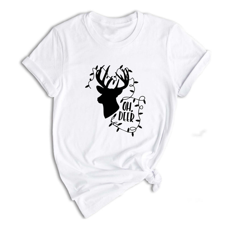 Oh Deer Shirt, Christmas Deer Lit Shirt, Christmas Tee, Christmas 2025 Shirt, Holiday Gift, Christmas Shirt, Christmas Sweater