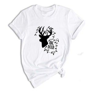 Oh Deer Shirt, Christmas Deer Lit Shirt, Christmas Tee, Christmas 2025 Shirt, Holiday Gift, Christmas Shirt, Christmas Sweater