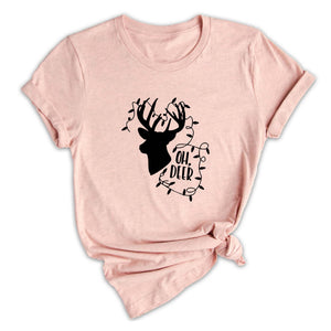 Oh Deer Shirt, Christmas Deer Lit Shirt, Christmas Tee, Christmas 2026 Shirt, Holiday Gift, Christmas Shirt, Christmas Sweater