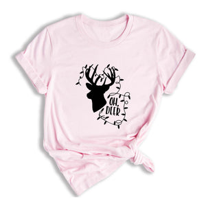 Oh Deer Shirt, Christmas Deer Lit Shirt, Christmas Tee, Christmas 2026 Shirt, Holiday Gift, Christmas Shirt, Christmas Sweater