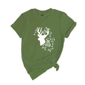 Oh Deer Shirt, Christmas Deer Lit Shirt, Christmas Tee, Christmas 2026 Shirt, Holiday Gift, Christmas Shirt, Christmas Sweater