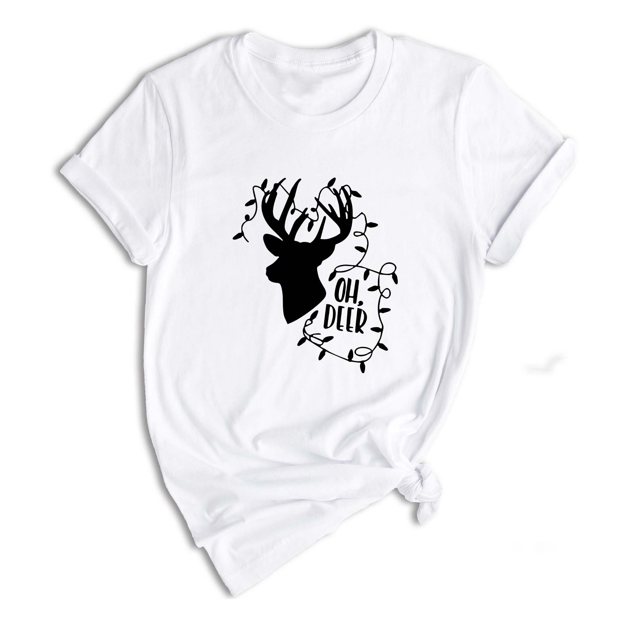 Oh Deer Shirt, Christmas Deer Lit Shirt, Christmas Tee, Christmas 2026 Shirt, Holiday Gift, Christmas Shirt, Christmas Sweater