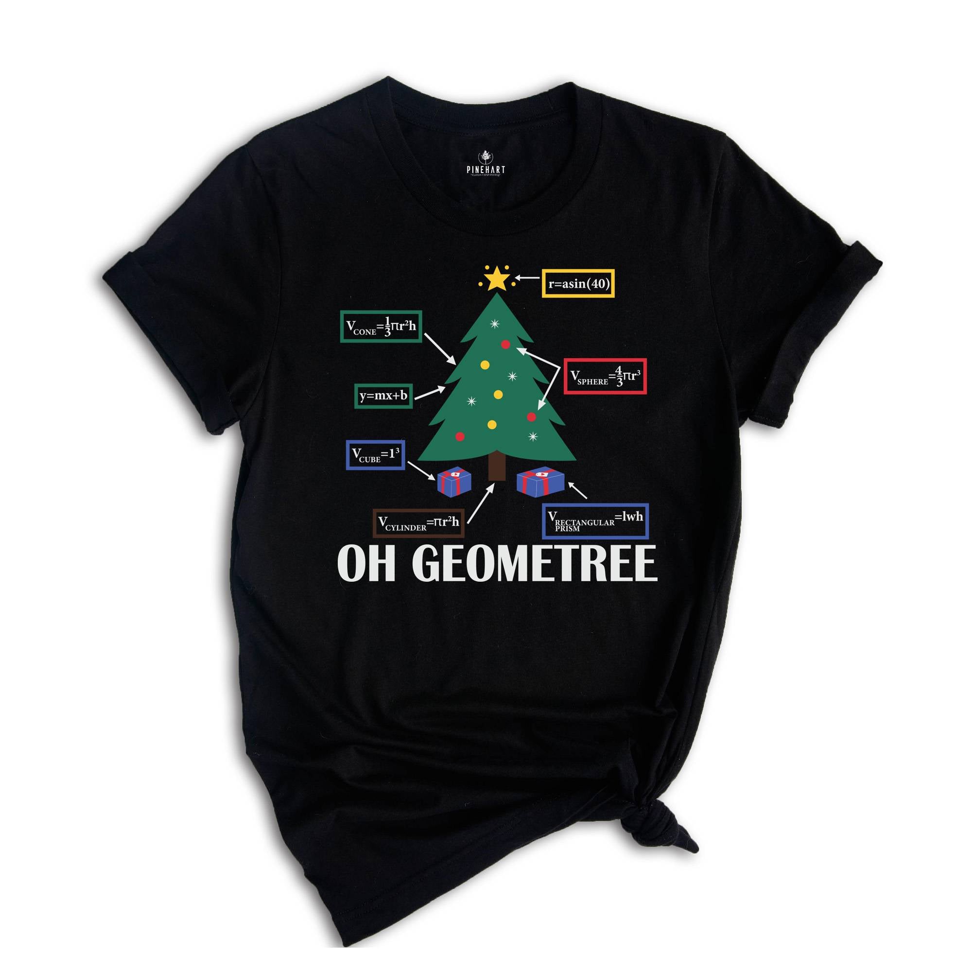 Oh Geometree Christmas Tree Shirt, Geometry Teacher Gift, Oh Geometry Shirt, Geometry Teacher T-Shirt, Funny Geometry Gifts, Math Lover Tee