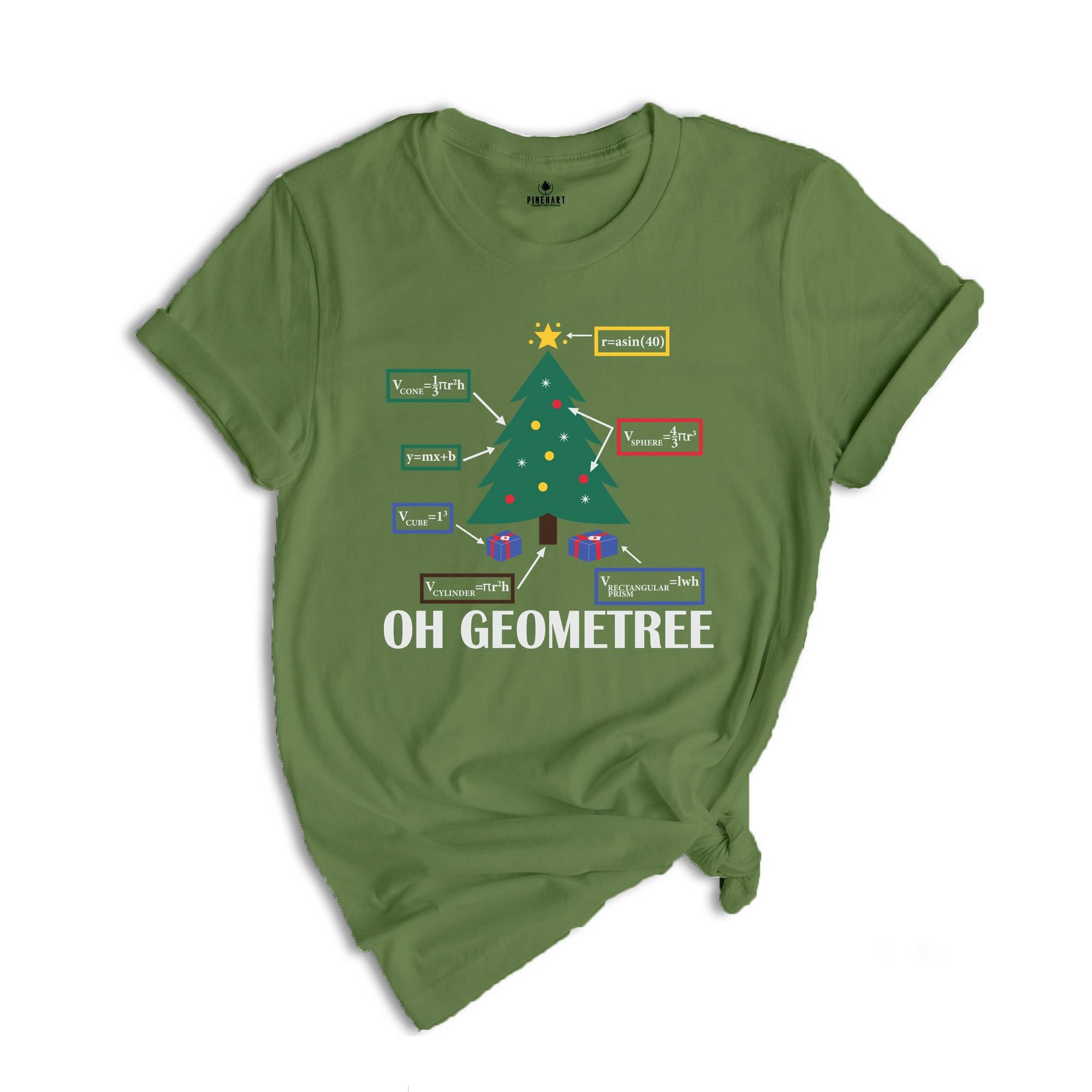 Oh Geometree Christmas Tree Shirt, Geometry Teacher Gift, Oh Geometry Shirt, Geometry Teacher T-Shirt, Funny Geometry Gifts, Math Lover Tee
