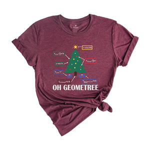 Oh Geometree Christmas Tree Shirt, Geometry Teacher Gift, Oh Geometry Shirt, Geometry Teacher T-Shirt, Funny Geometry Gifts, Math Lover Tee