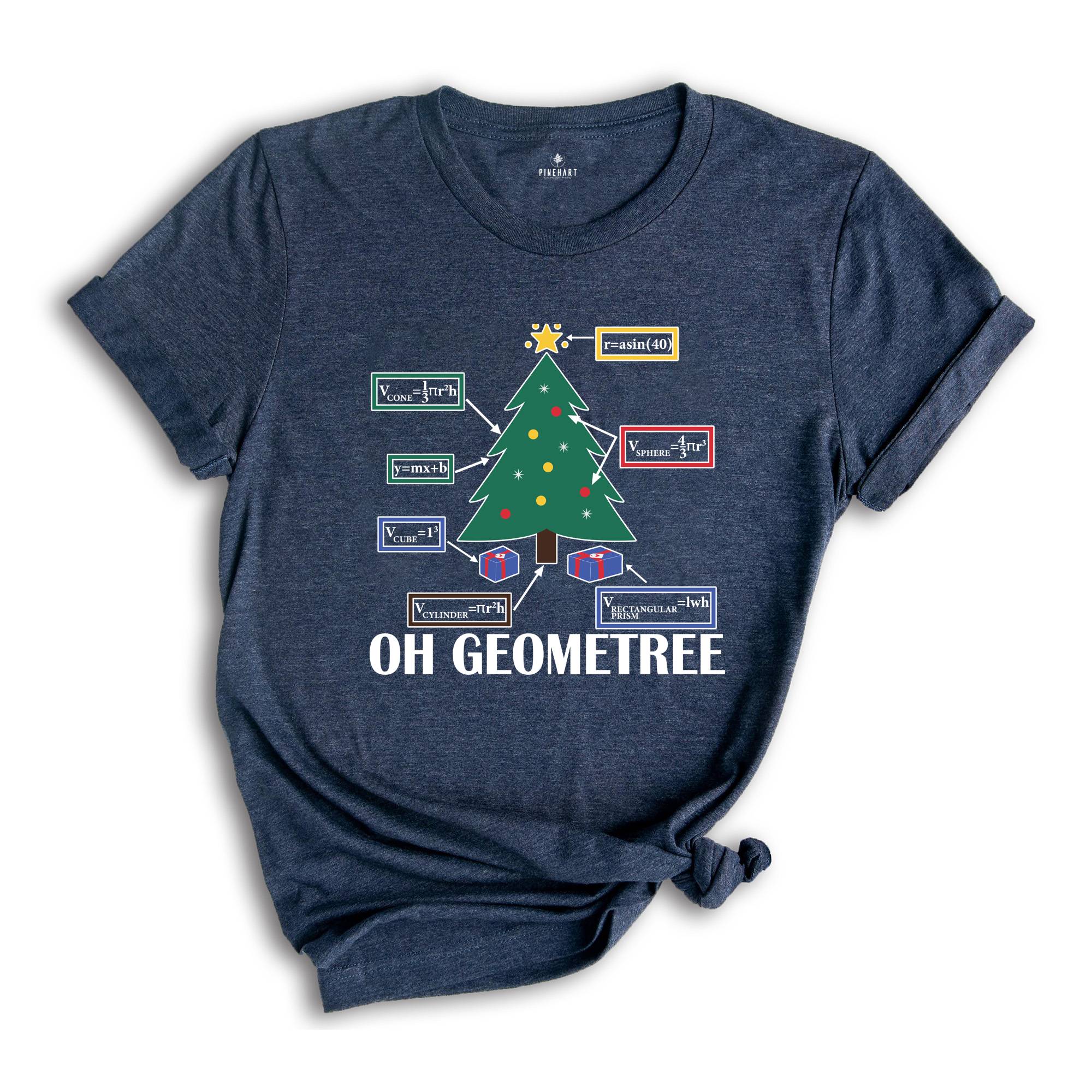 Oh Geometree Shirt, Geometry Christmas Shirt, Math Christmas T-Shirt, Funny Math Shirt, Christmas Tree Shirt, Math Lover Shirt