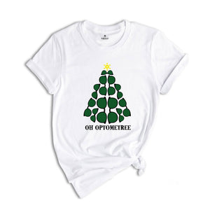 Oh Optometree Christmas Shirt, Funny Gifts for Optometrists, Xmas Optometrist Costume, Optometry Ugly Christmas Tee