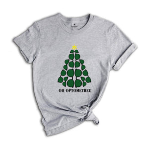 Oh Optometree Christmas Shirt, Funny Gifts for Optometrists, Xmas Optometrist Costume, Optometry Ugly Christmas Tee