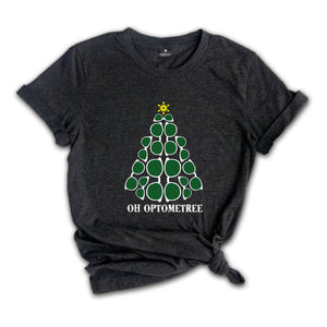 Oh Optometree Christmas Shirt, Funny Gifts for Optometrists, Xmas Optometrist Costume, Optometry Ugly Christmas Tee