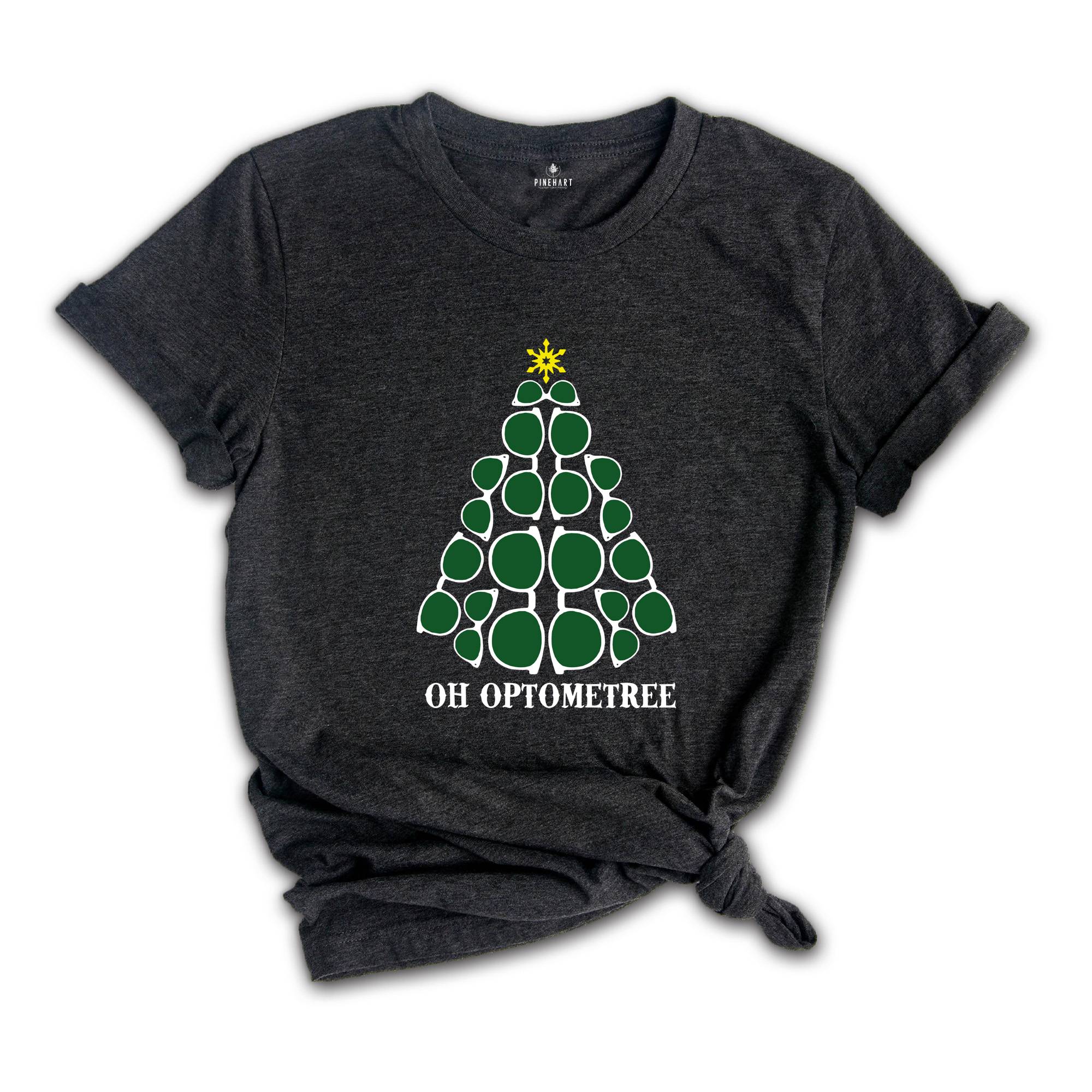 Oh Optometree Christmas Shirt, Funny Gifts for Optometrists, Xmas Optometrist Costume, Optometry Ugly Christmas Tee