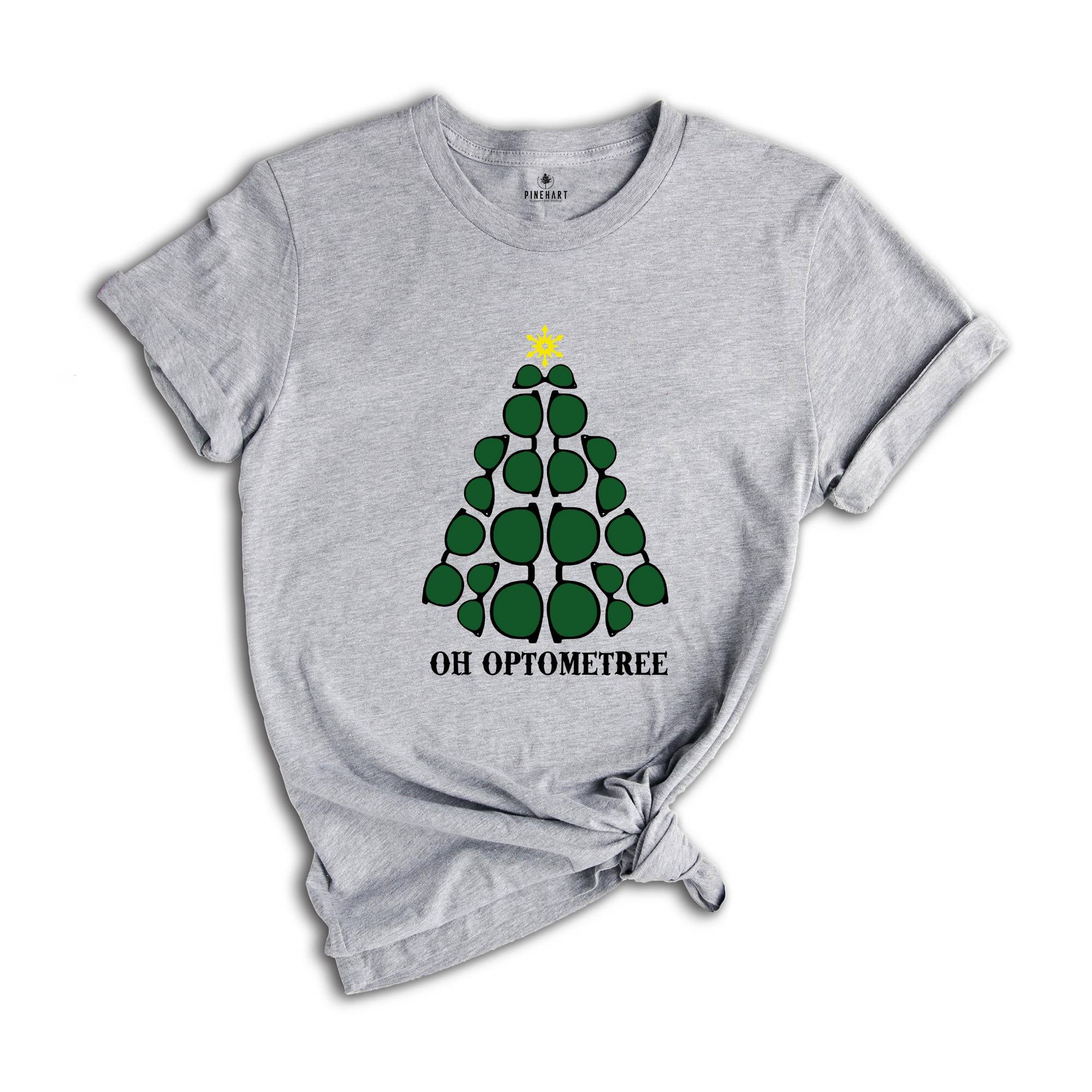 Oh Optometree Christmas Shirt, Funny Gifts for Optometrists, Xmas Optometrist Costume, Optometry Ugly Christmas Tee