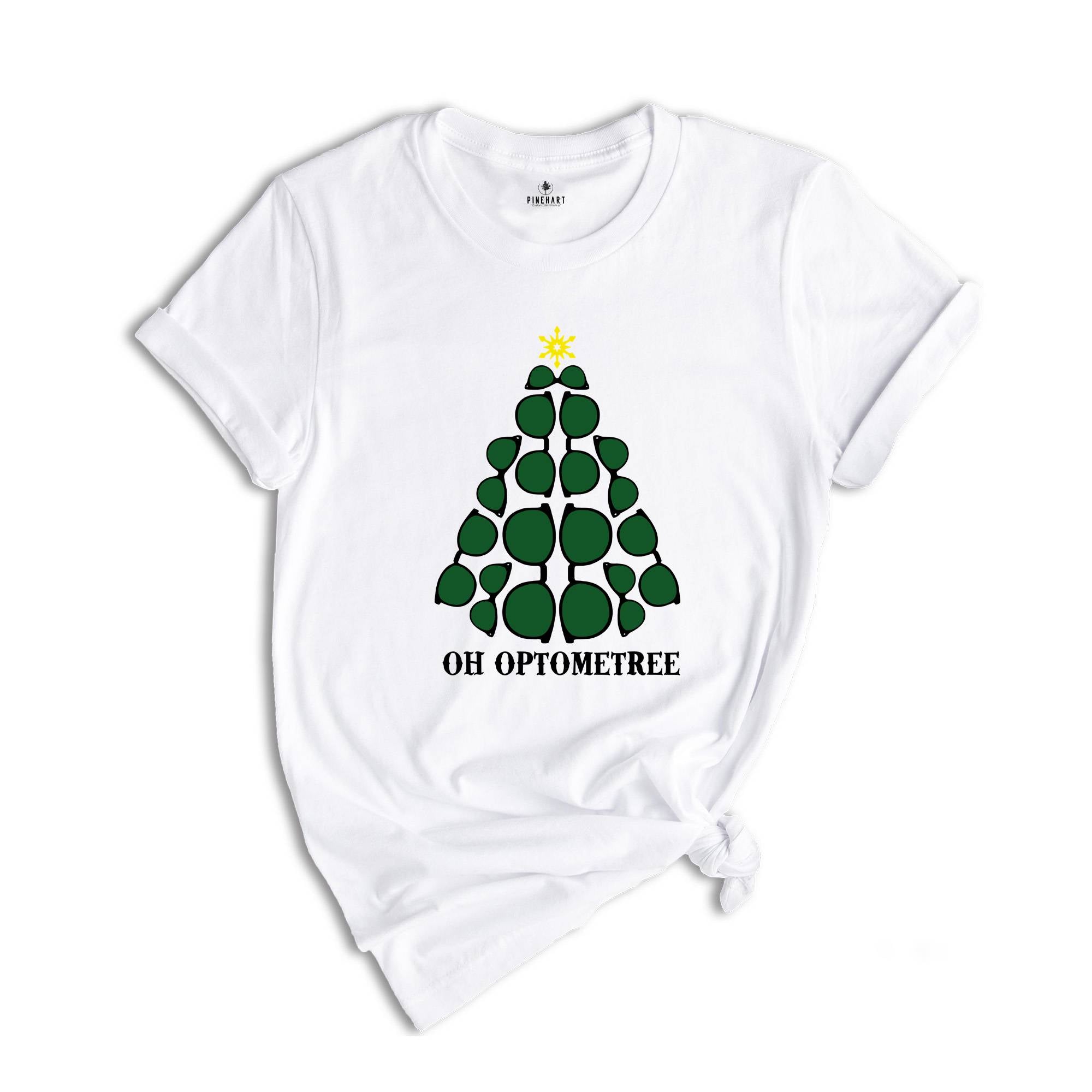 Oh Optometree Christmas Shirt, Funny Gifts for Optometrists, Xmas Optometrist Costume, Optometry Ugly Christmas Tee