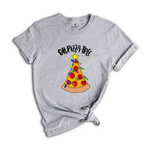 Oh Pizza Tree T-Shirt, Pizza Lover Christmas Shirt, Pizza Slice Tee, Christmas Outfit, Christmas Tree Costume, Pizza Pieces Gift