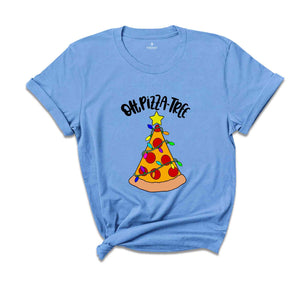 Oh Pizza Tree T-Shirt, Pizza Lover Christmas Shirt, Pizza Slice Tee, Christmas Outfit, Christmas Tree Costume, Pizza Pieces Gift