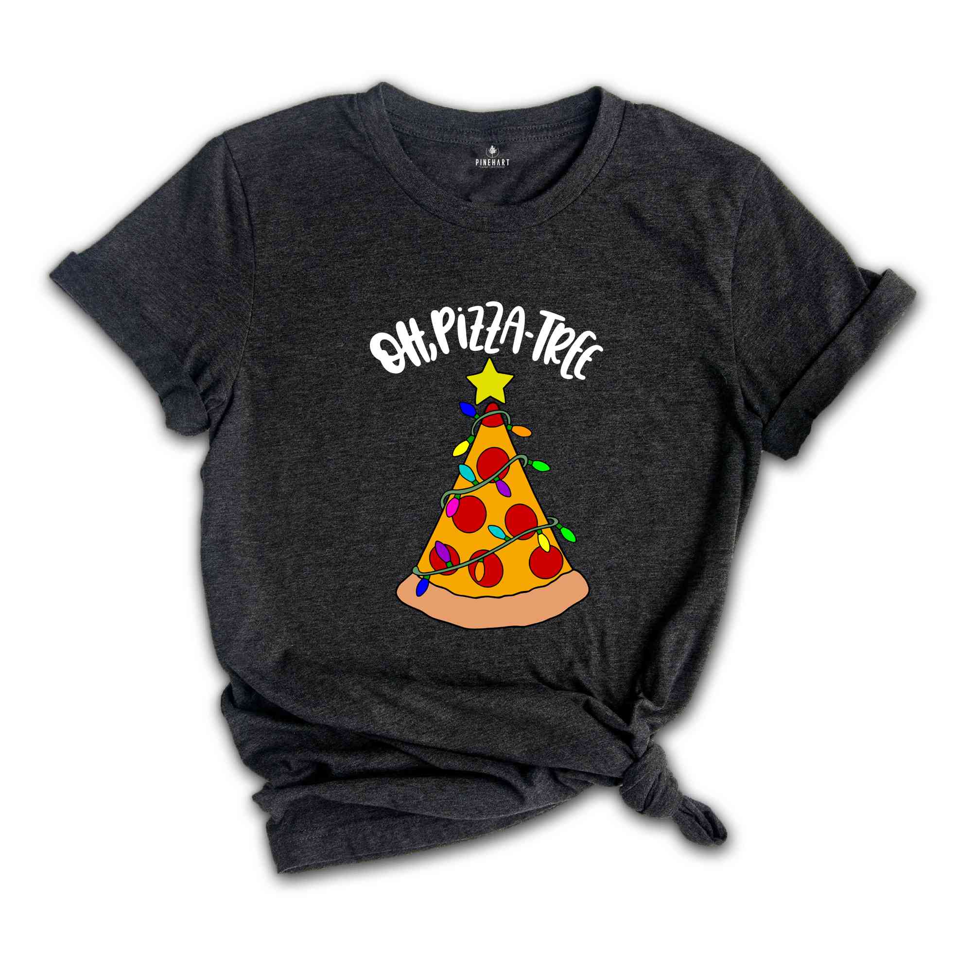 Oh Pizza Tree T-Shirt, Pizza Lover Christmas Shirt, Pizza Slice Tee, Christmas Outfit, Christmas Tree Costume, Pizza Pieces Gift