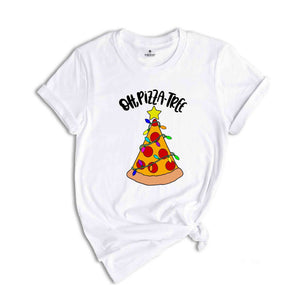 Oh Pizza Tree T-Shirt, Pizza Lover Christmas Shirt, Pizza Slice Tee, Christmas Outfit, Christmas Tree Costume, Pizza Pieces Gift
