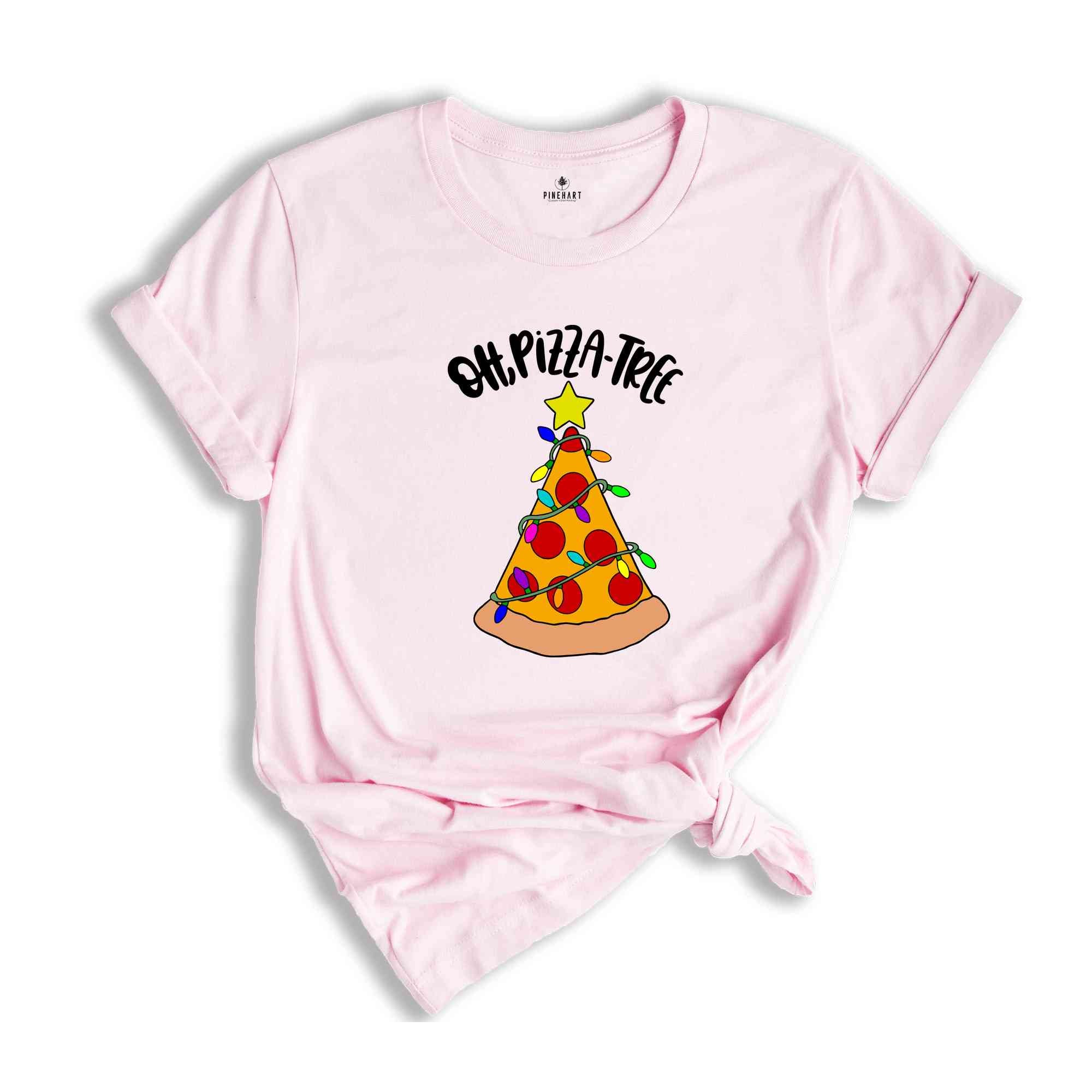 Oh Pizza Tree T-Shirt, Pizza Lover Christmas Shirt, Pizza Slice Tee, Christmas Outfit, Christmas Tree Costume, Pizza Pieces Gift