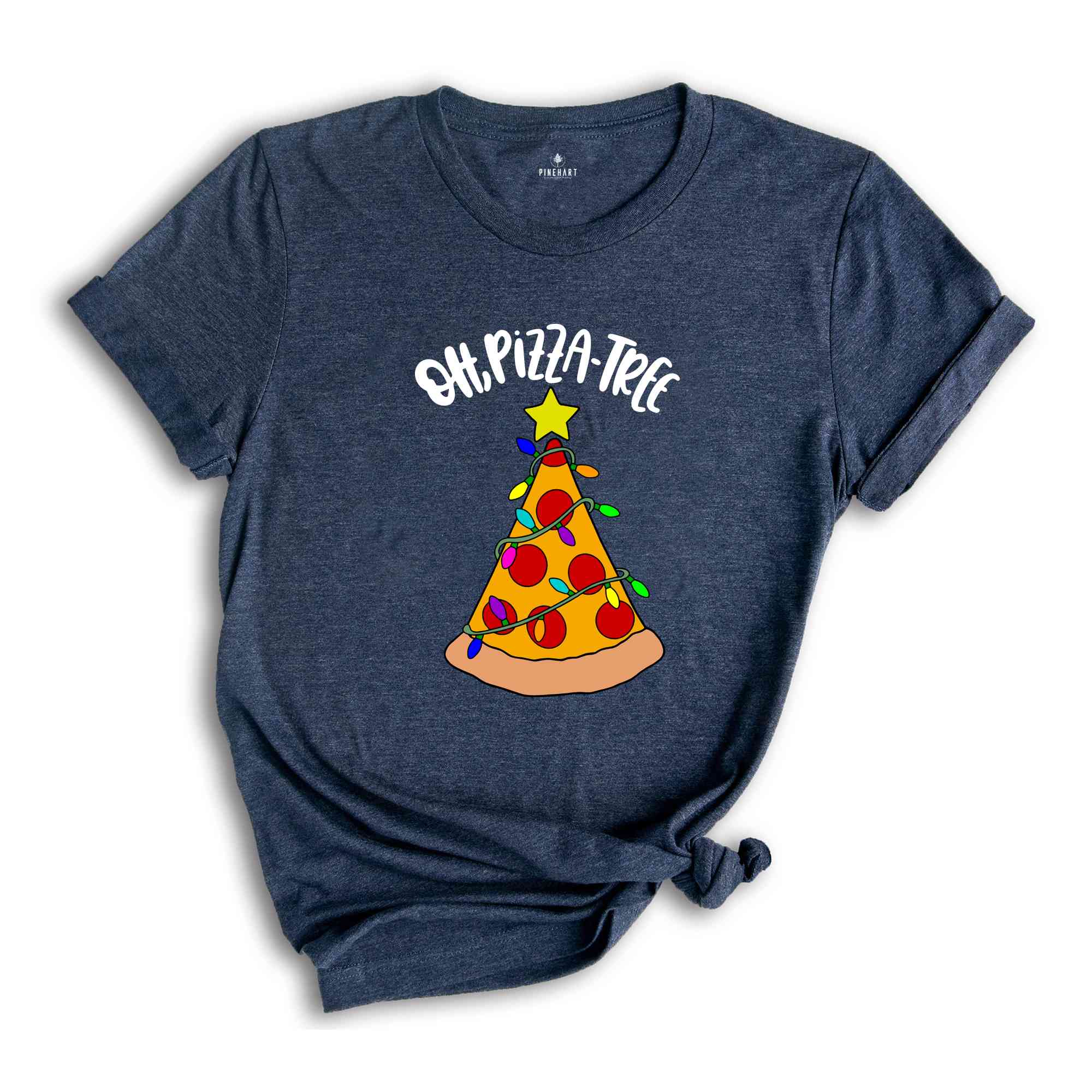 Oh Pizza Tree T-Shirt, Pizza Lover Christmas Shirt, Pizza Slice Tee, Christmas Outfit, Christmas Tree Costume, Pizza Pieces Gift