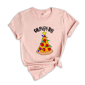 Oh Pizza Tree T-Shirt, Pizza Lover Christmas Shirt, Pizza Slice Tee, Christmas Outfit, Christmas Tree Costume, Pizza Pieces Gift