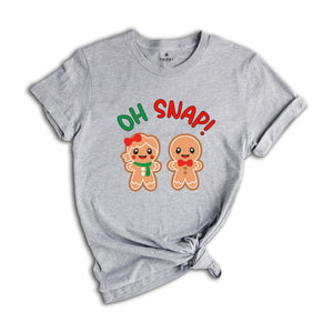 Oh Snap Christmas Gingerbread Shirt, Christmas shirt, Christmas Bakery Tee, Christmas Family Reunion Shirt, Christmas Crew Tee