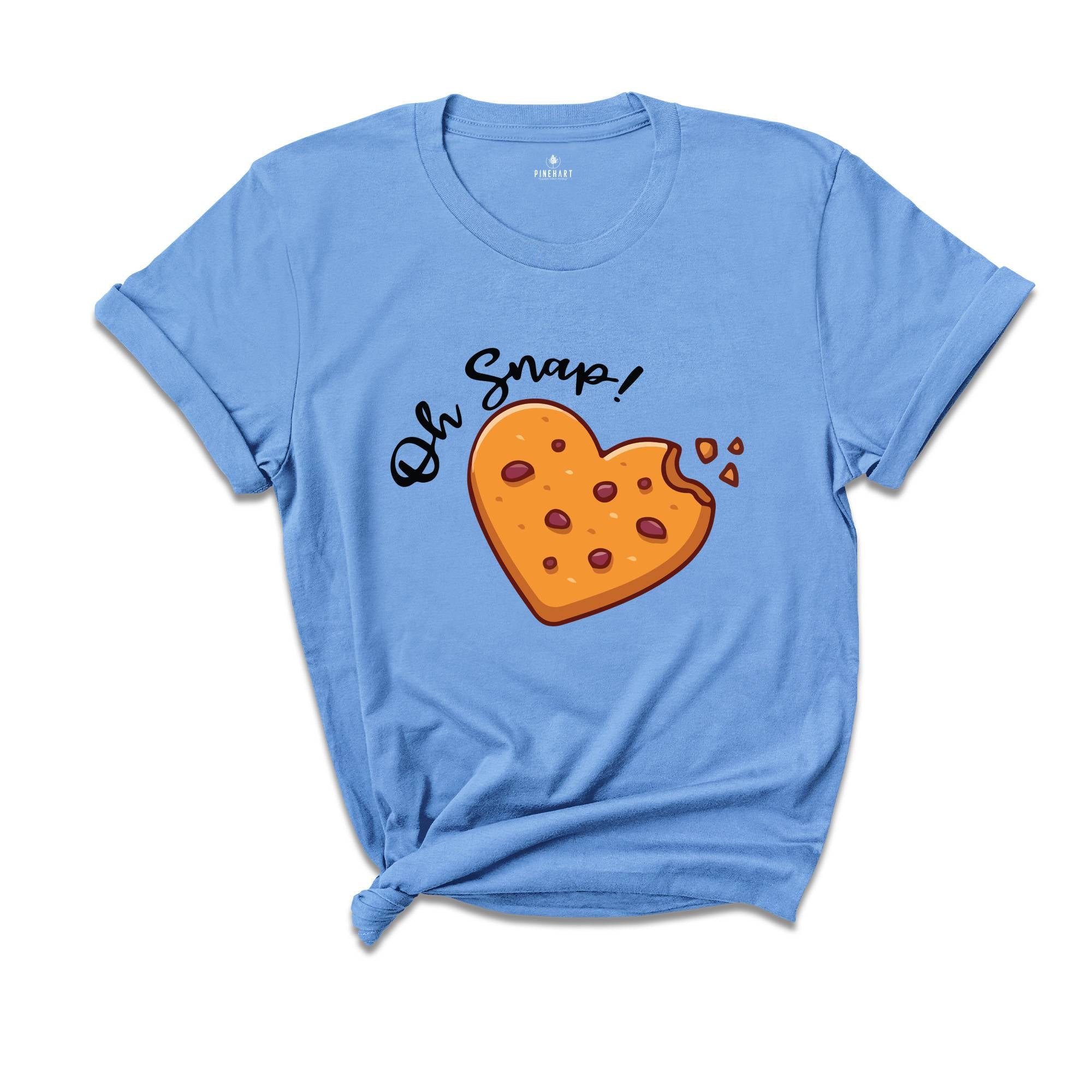Oh Snap Cookie T -Shirt, Christmas Cookies Tee, Christmas Baker Shirt, Christmas Couple Shirt, Cookie Heart Shirt