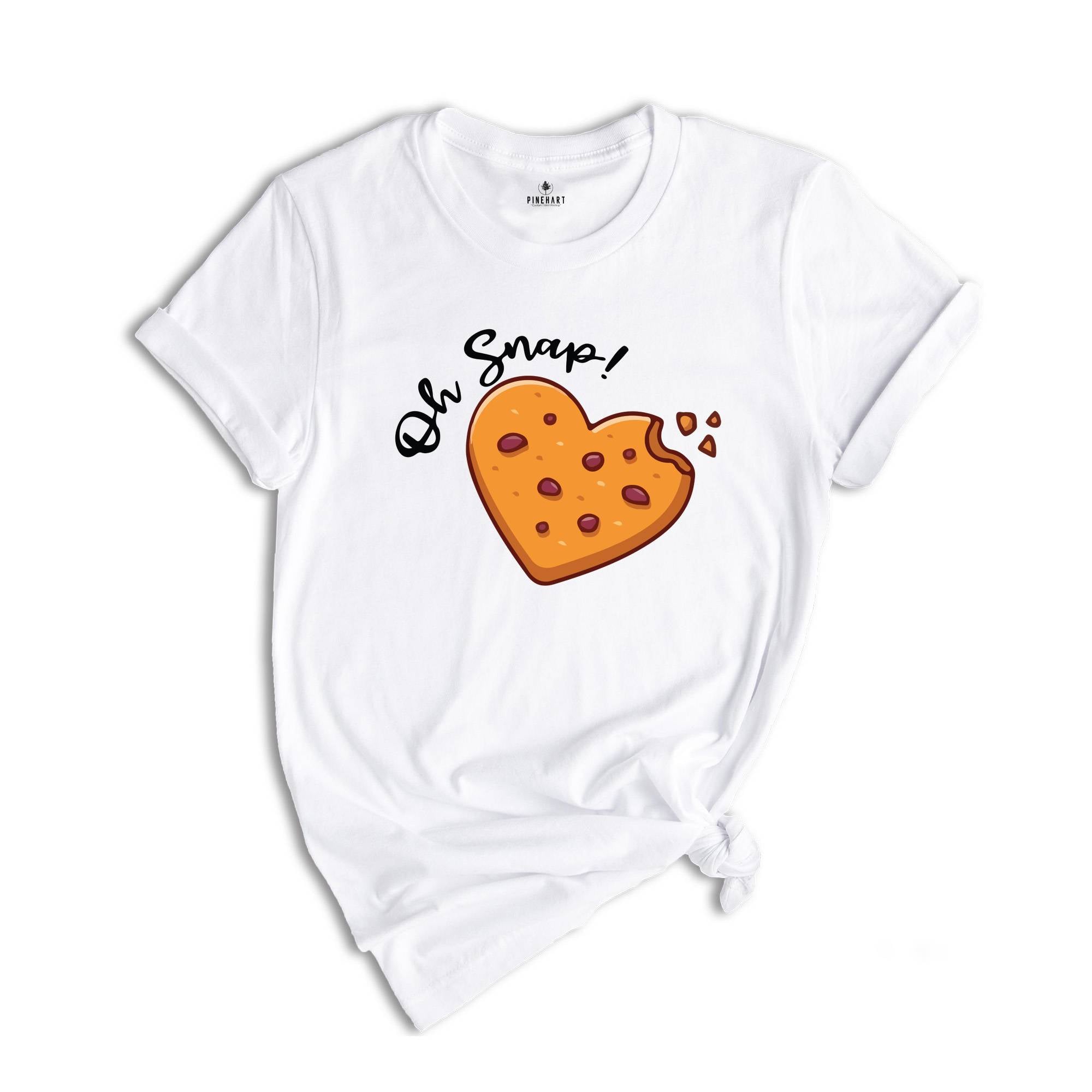 Oh Snap Cookie T -Shirt, Christmas Cookies Tee, Christmas Baker Shirt, Christmas Couple Shirt, Cookie Heart Shirt