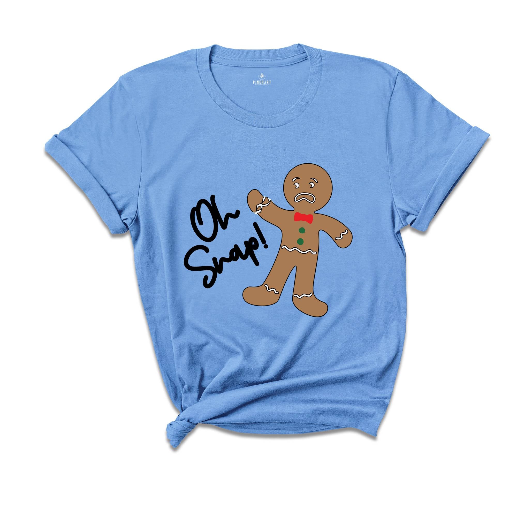 Oh Snap Gingerbread Man Shirt, Funny Christmas Tee, Family Matching Holiday T-Shirt, Christmas Vacation Shirt, Christmas Crew Gift