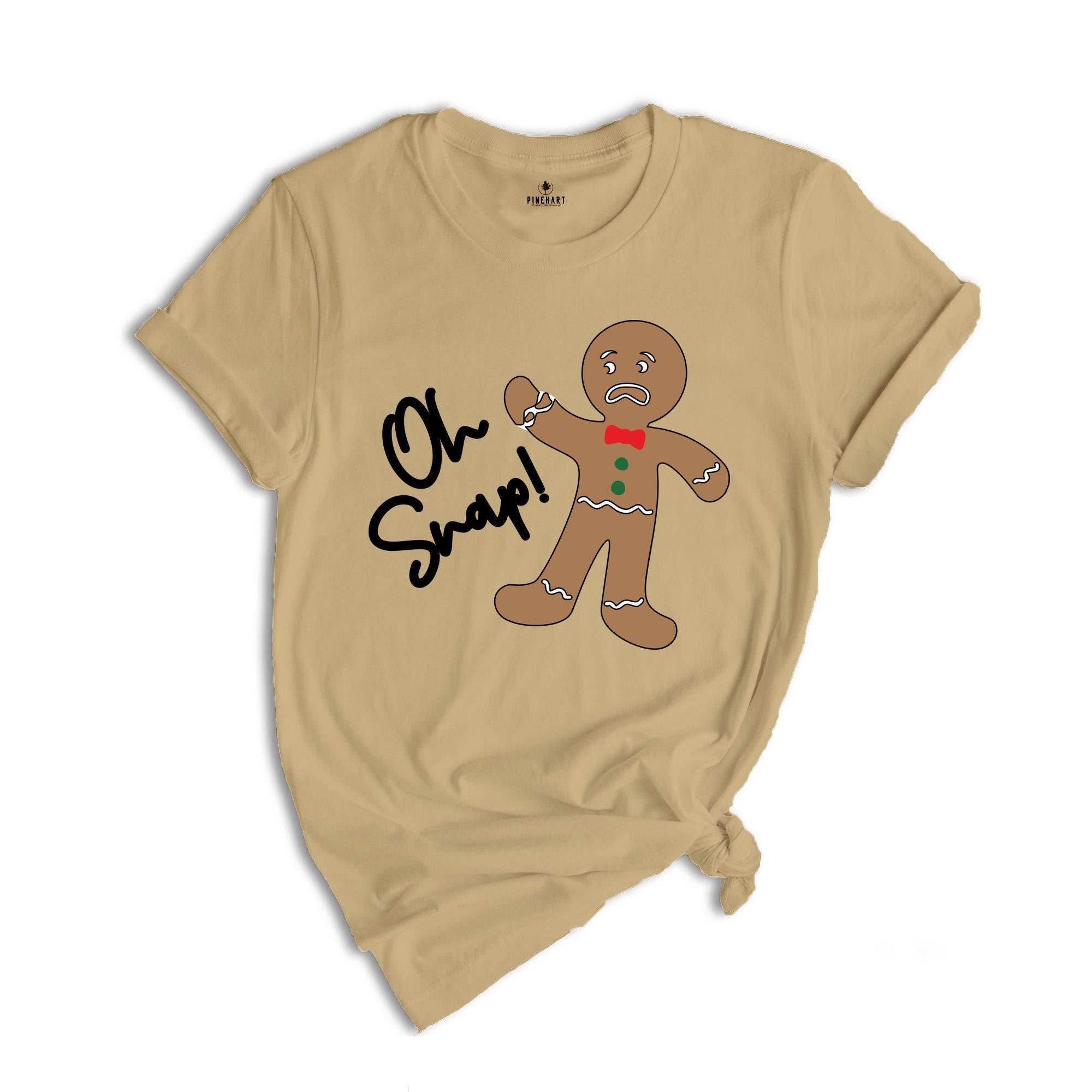 Oh Snap Gingerbread Man Shirt, Funny Christmas Tee, Family Matching Holiday T-Shirt, Christmas Vacation Shirt, Christmas Crew Gift